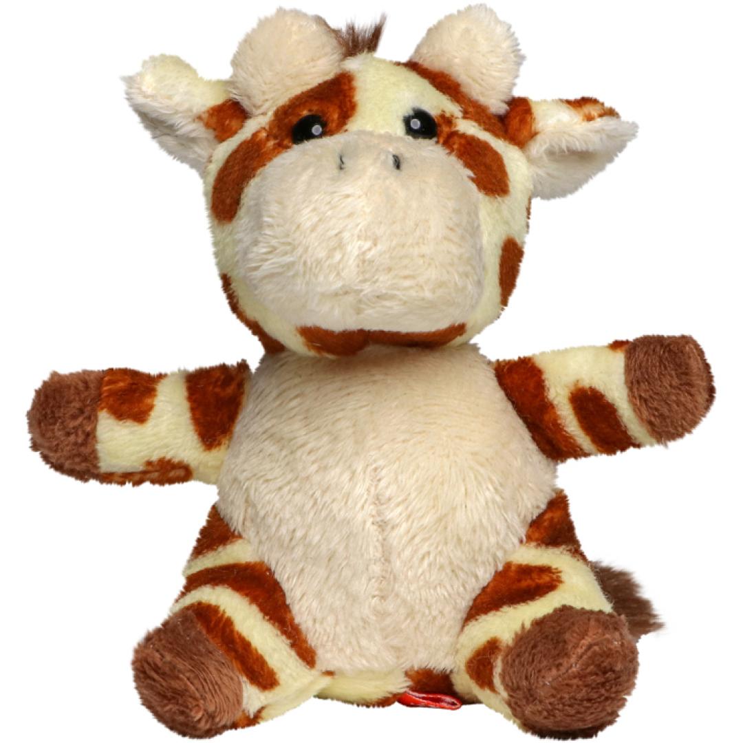 M160668 Yellow/brown - Plush giraffe with keychain - mbw